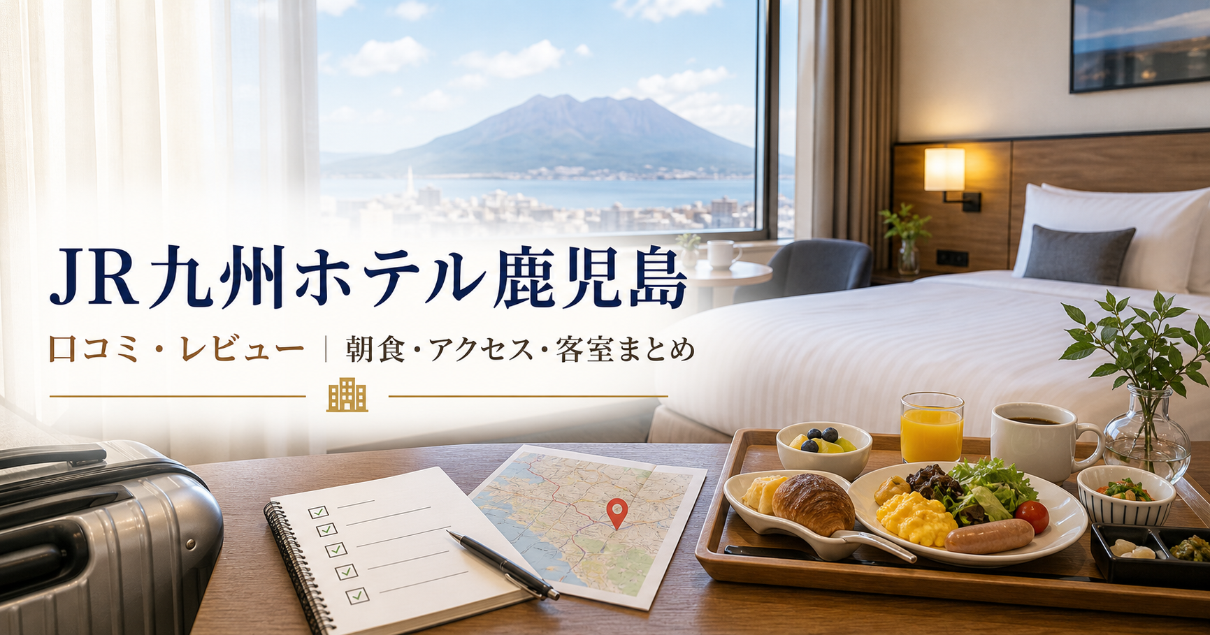 JR九州ホテル鹿児島の口コミ・レビュー|朝食・アクセス・客室まとめ JR九州鹿児島