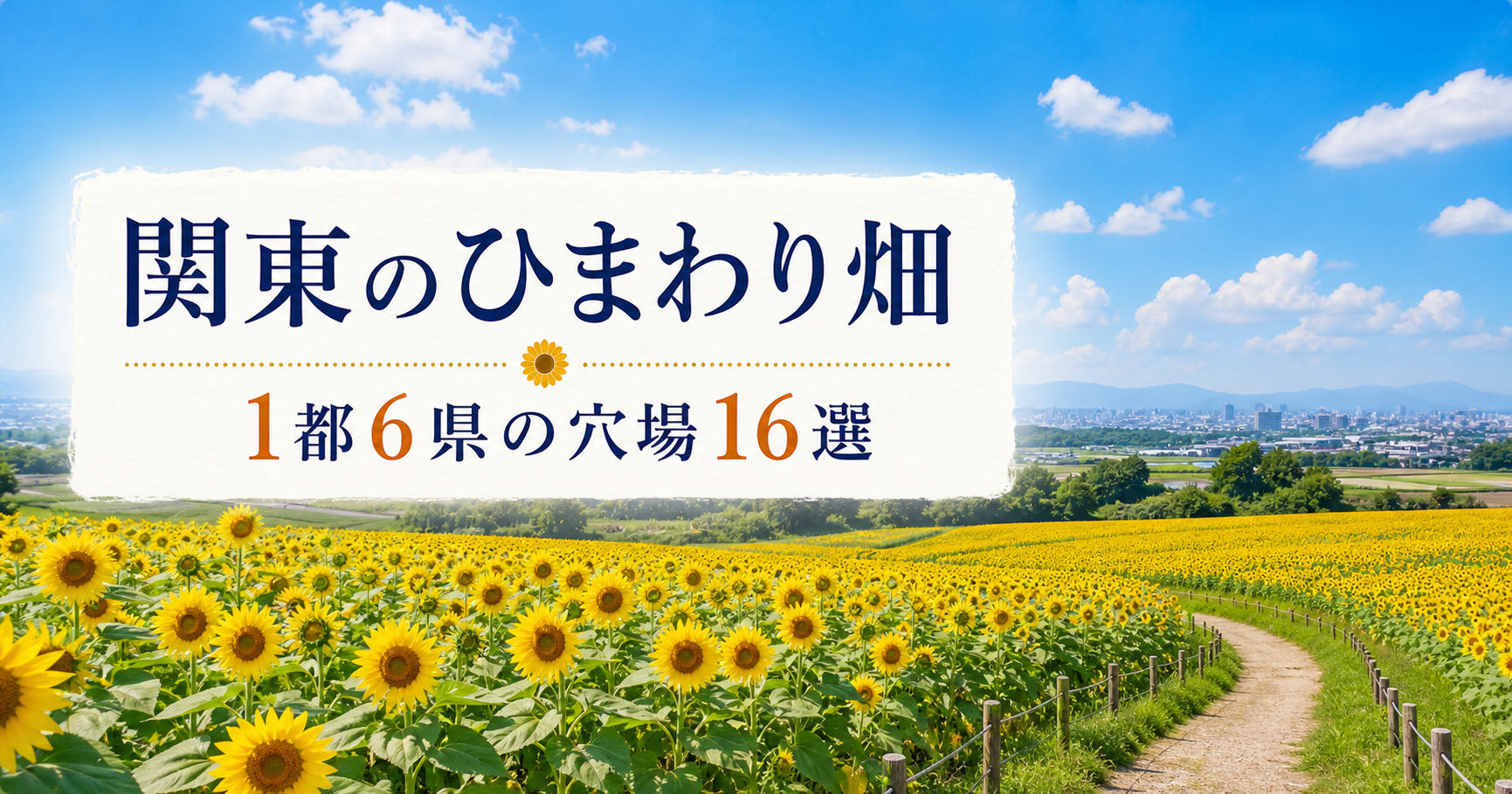 関東のひまわり畑|1都6県の穴場16選 関東ひまわり