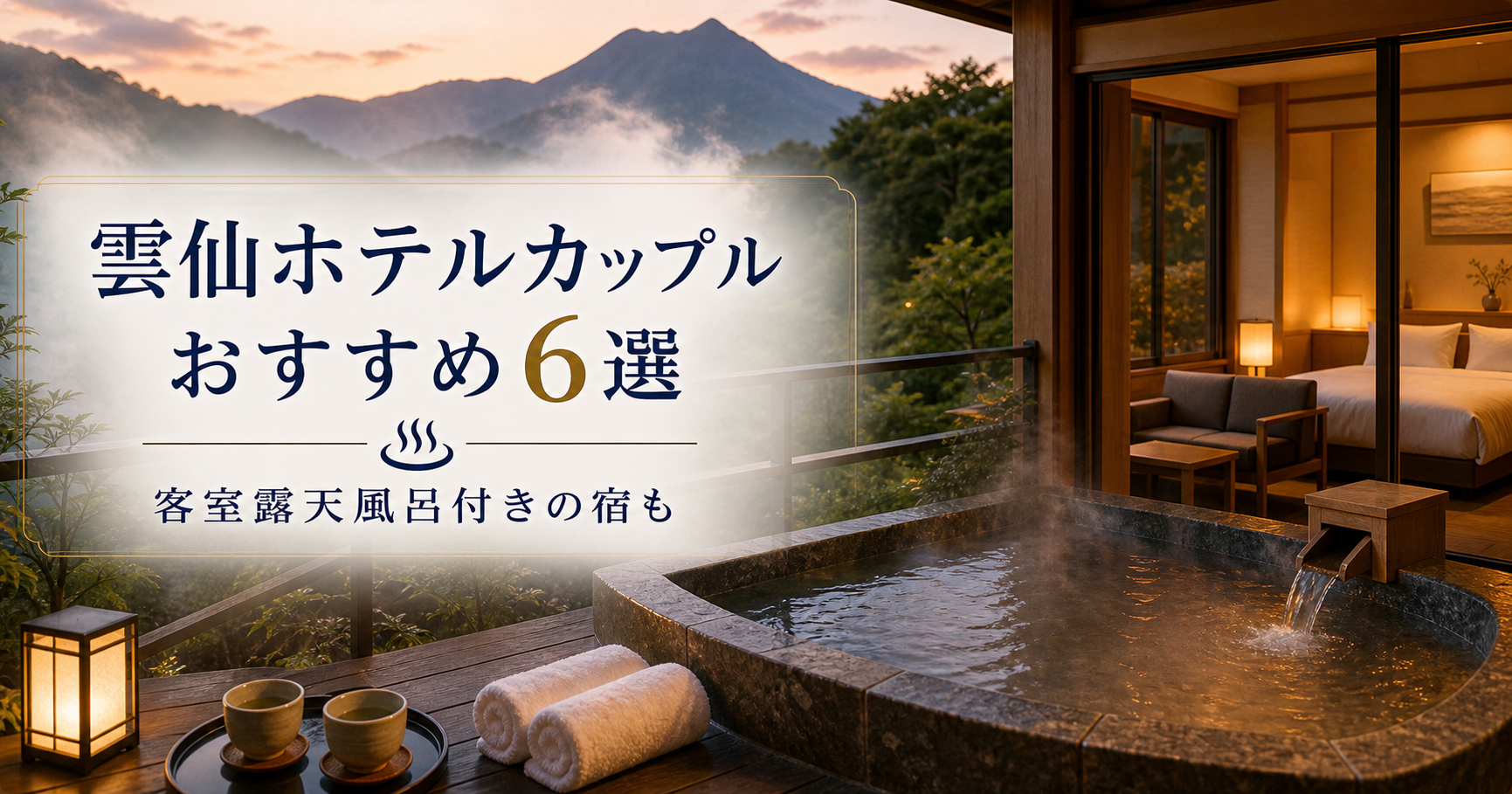 雲仙ホテルカップルおすすめ6選|客室露天風呂付きの宿も 雲仙ホテルカップル