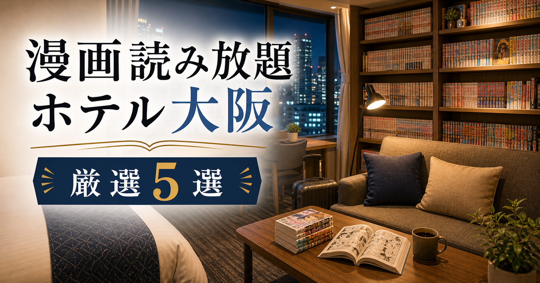 漫画読み放題ホテル大阪|厳選5選 漫画大阪